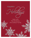 Vertical Big Rectangle Snowflakes Christmas Labels